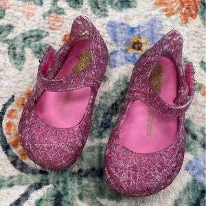 Mini Melissa + Campana baby girl shoes pink jelly waterproof 5